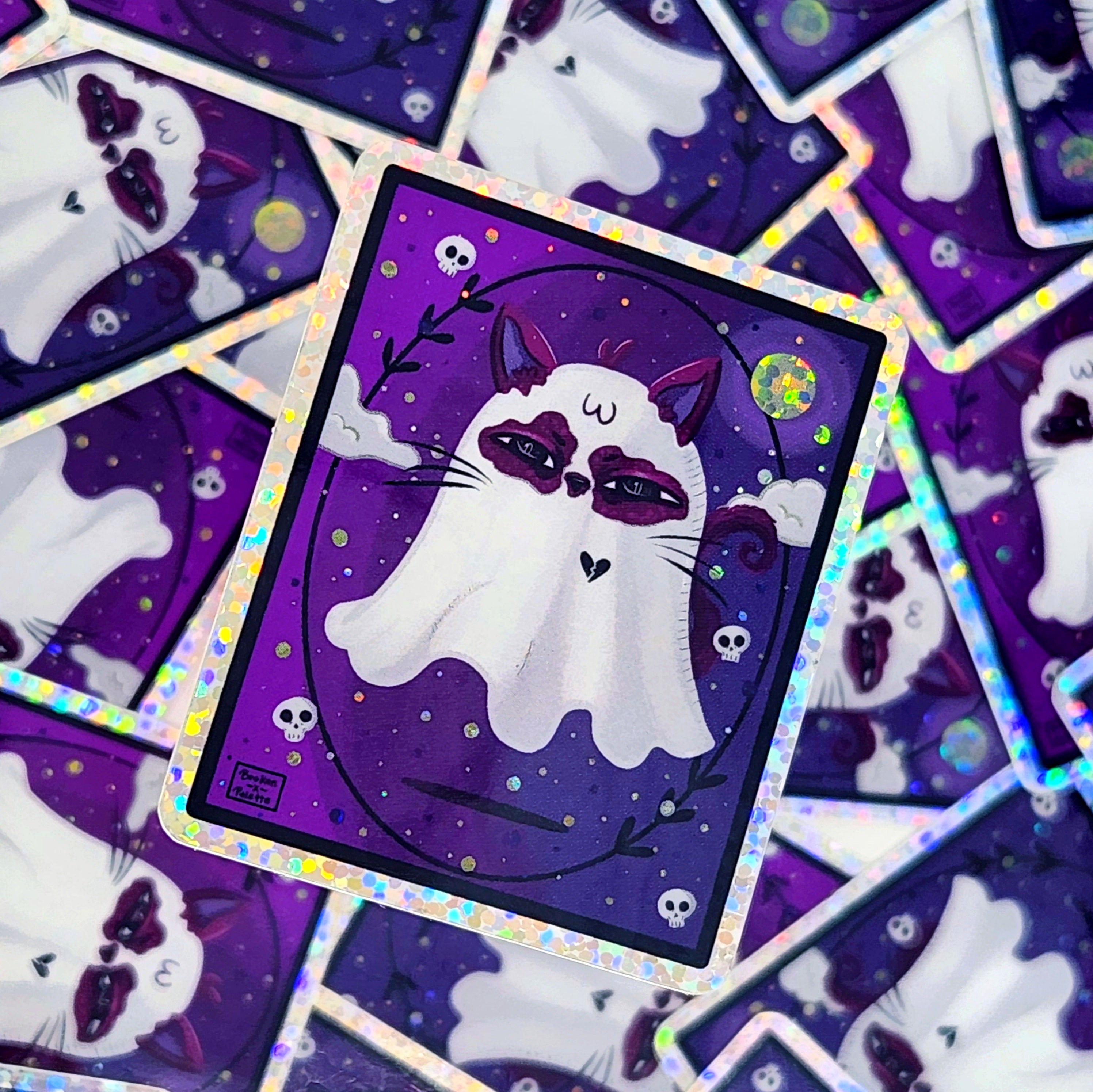 Ghost Cat Sticker