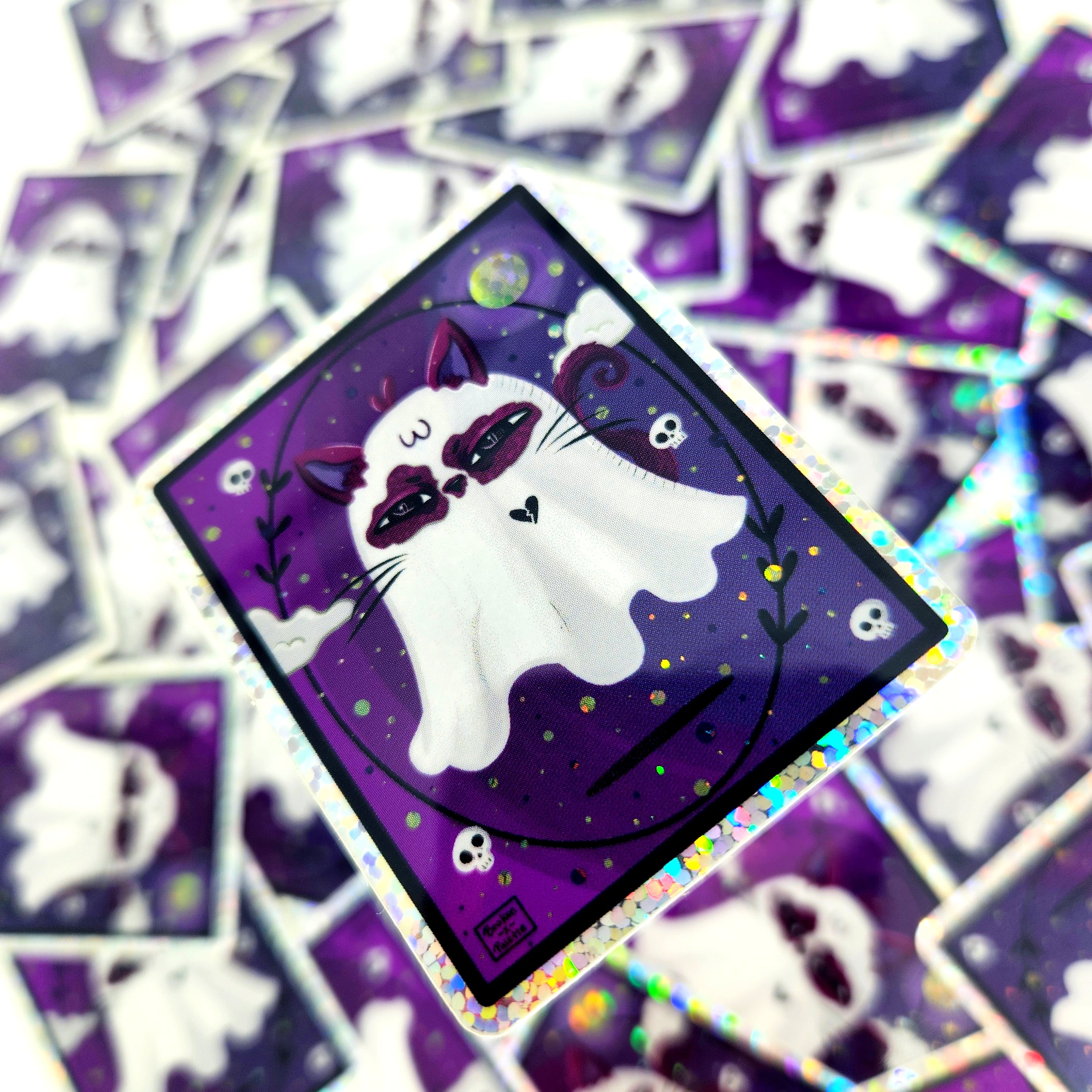 Ghost Cat Sticker