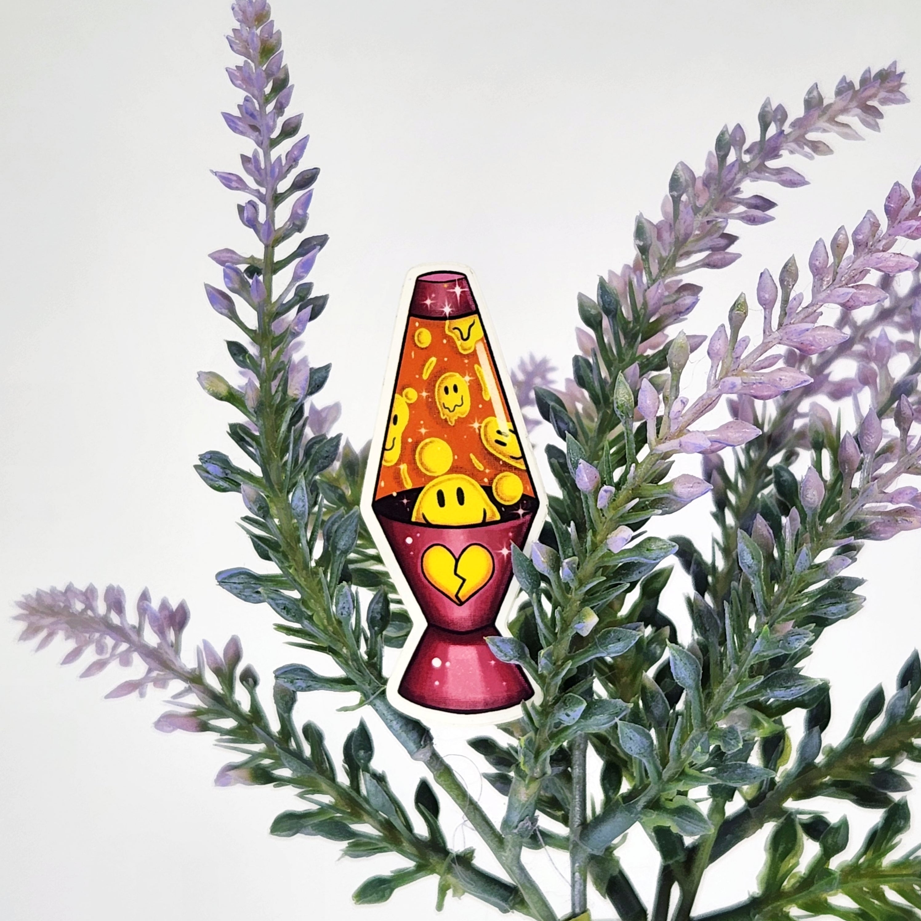 Smiley Face Lava Lamp Sticker
