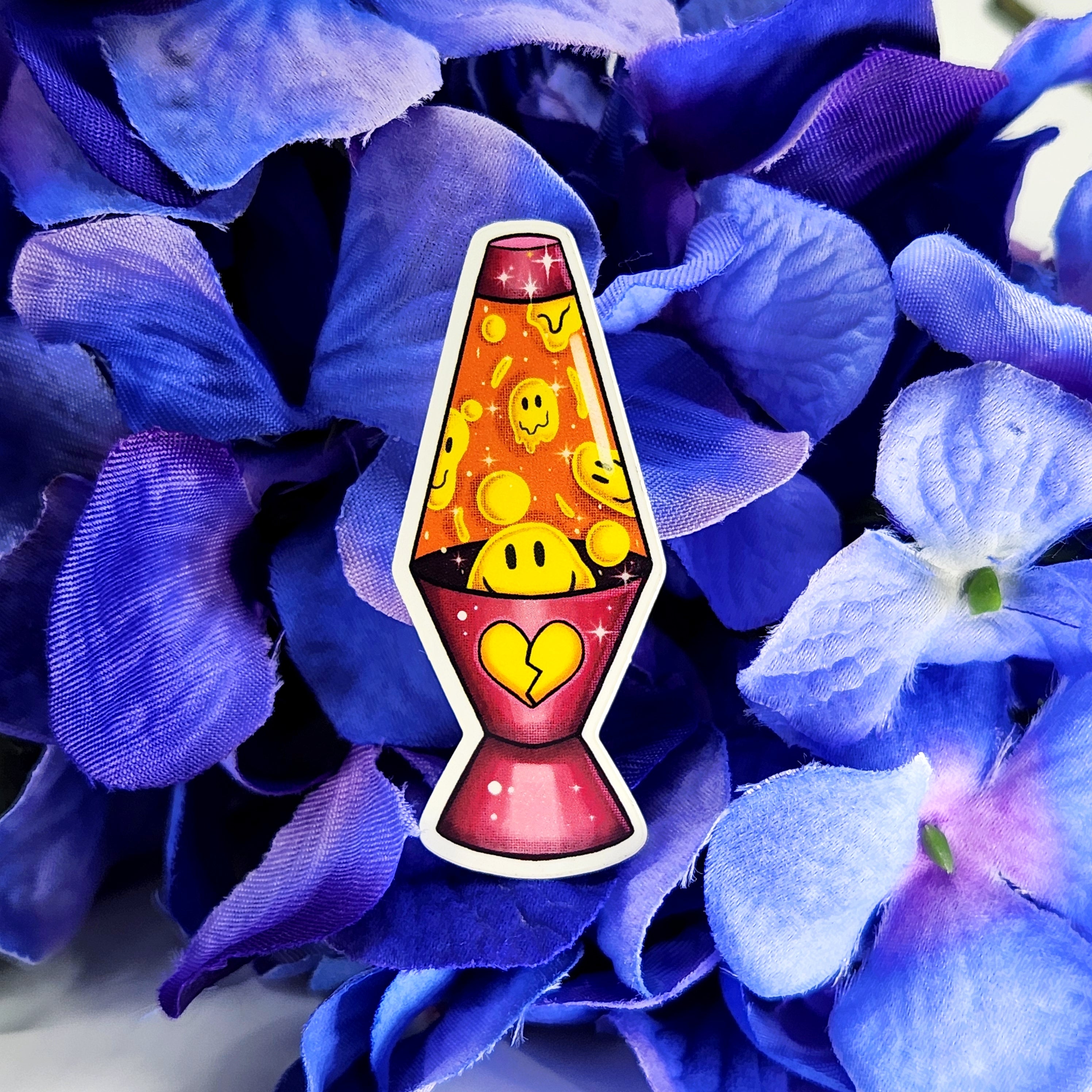 Smiley Face Lava Lamp Sticker