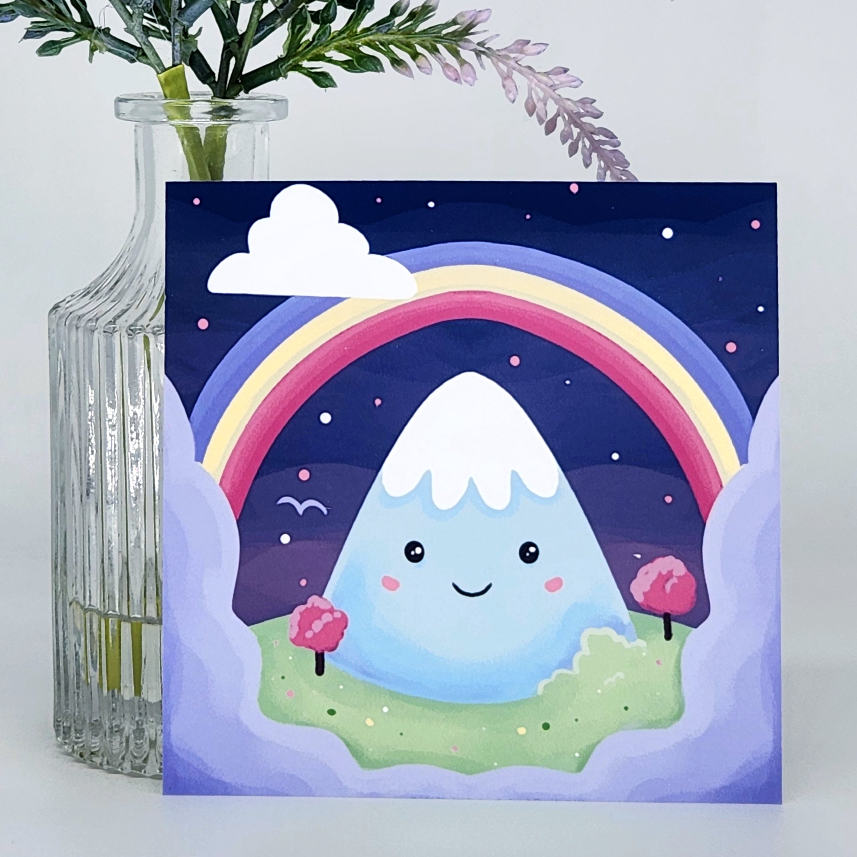 Happy Mountain Fine Art Matte Print