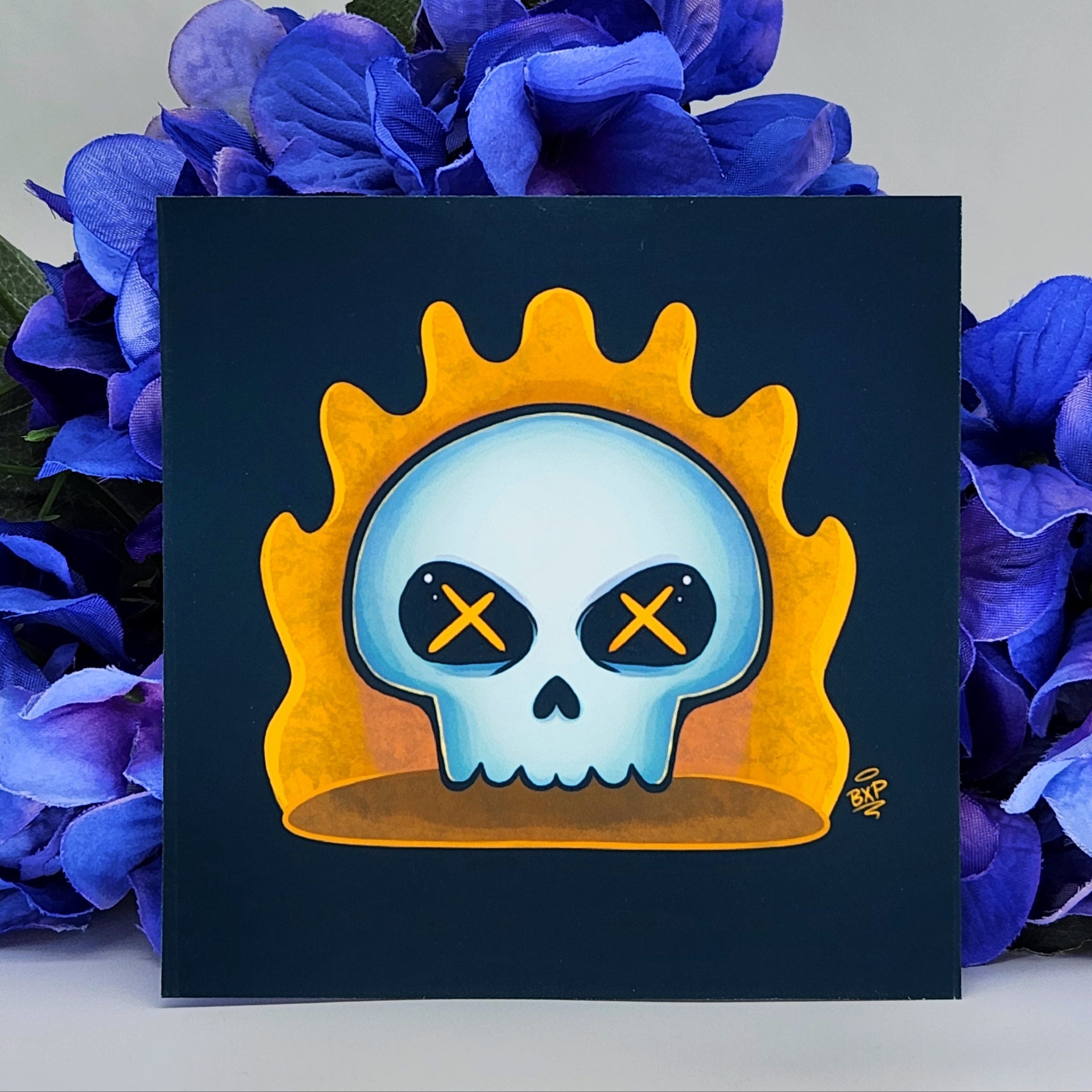 Fire Skull Print