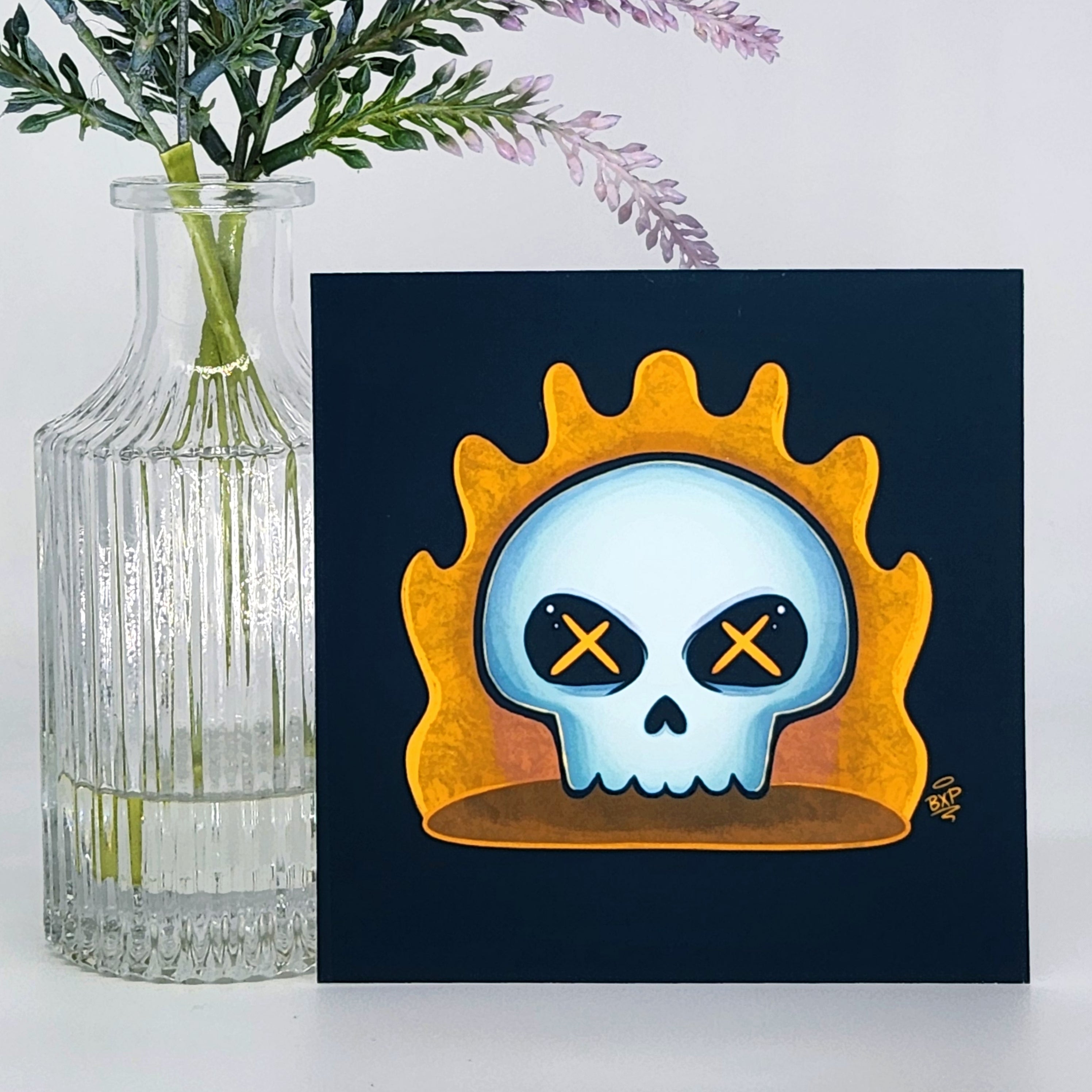 Fire Skull Print