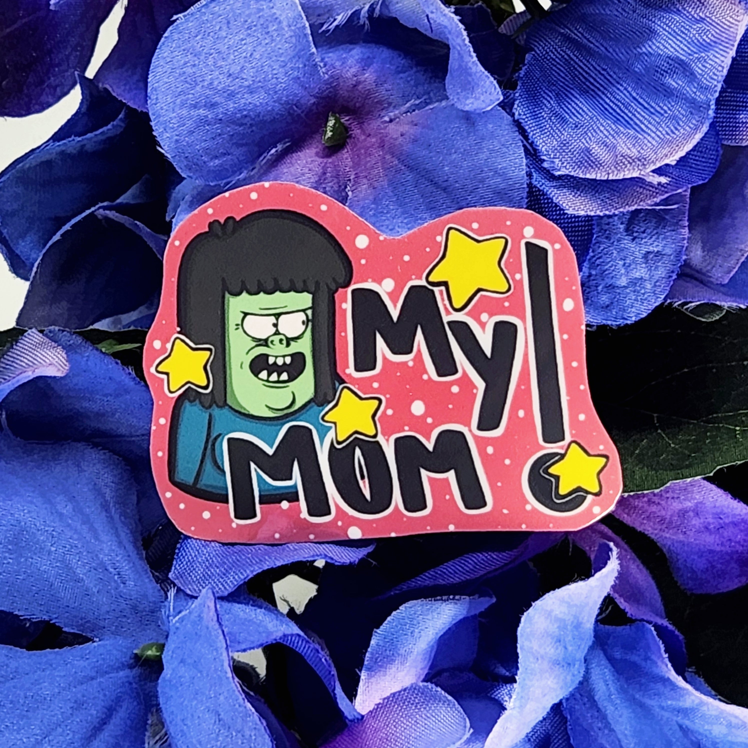 Muscle Man "My Mom" Sticker
