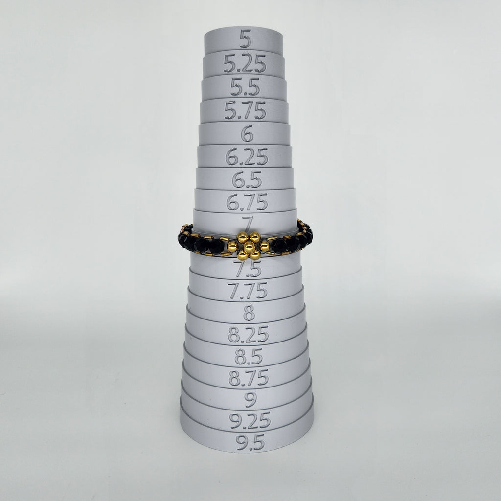 Golden Flower -Size: Adjustable "6" to "9.75"