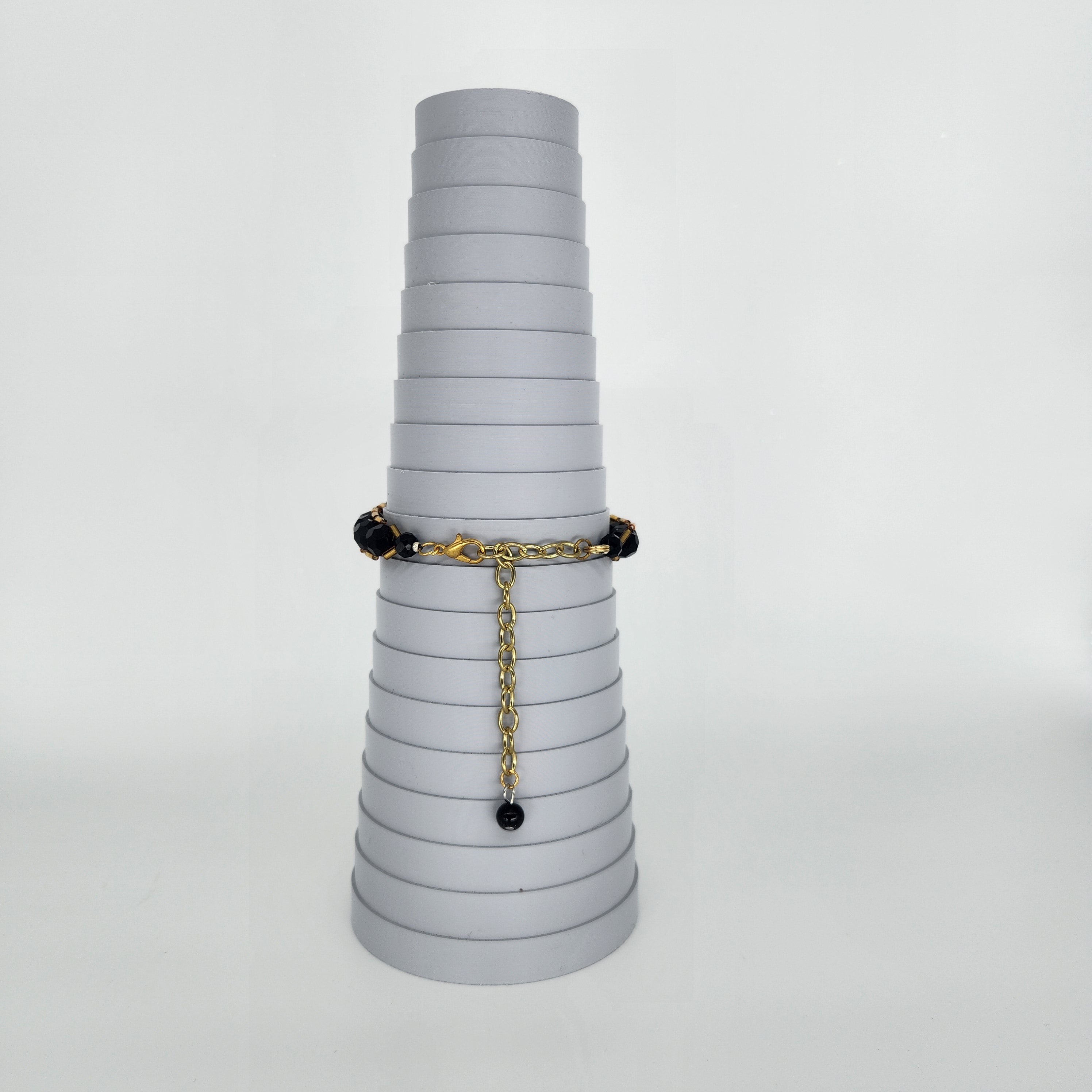 Golden Flower -Size: Adjustable "6" to "9.75"