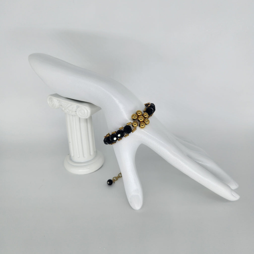 Golden Flower -Size: Adjustable "6" to "9.75"