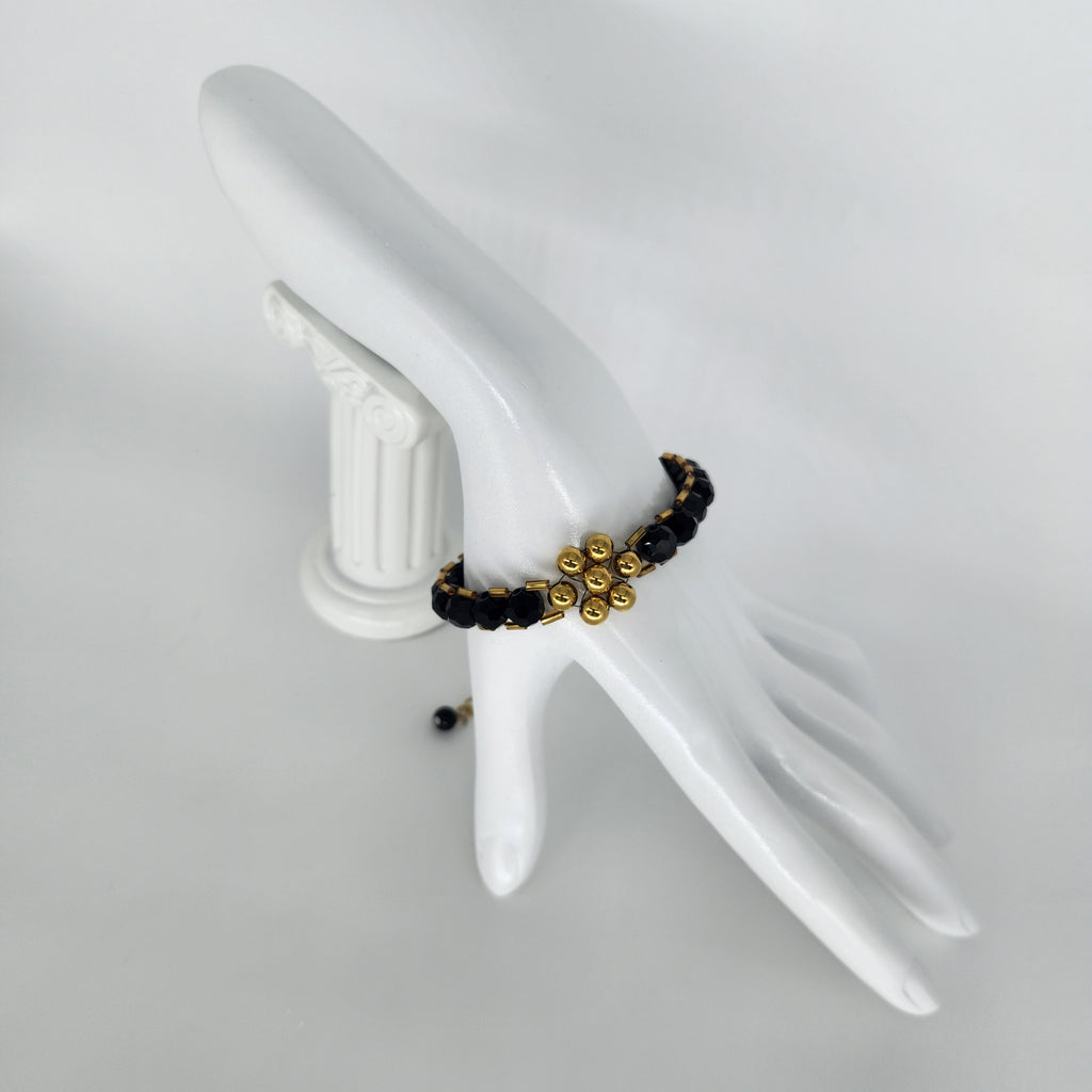 Golden Flower -Size: Adjustable "6" to "9.75"