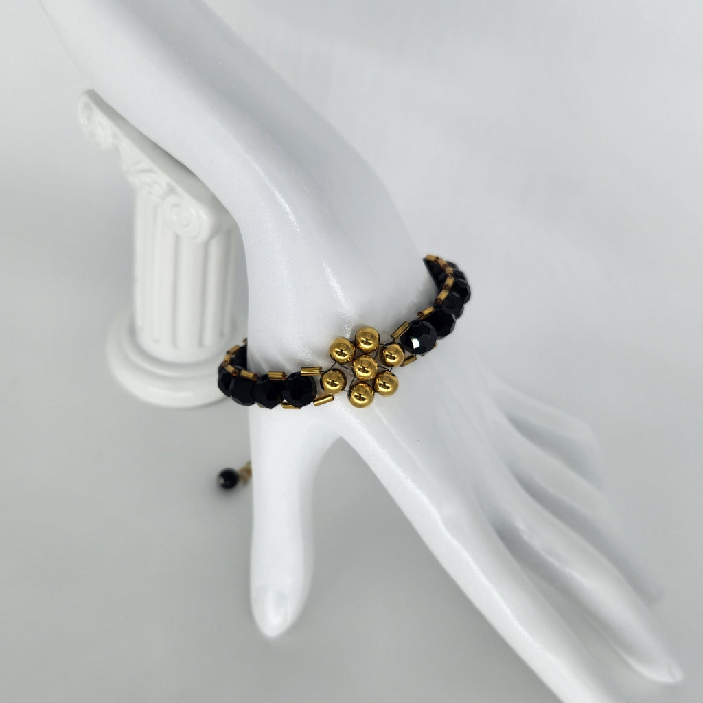 Golden Flower -Size: Adjustable "6" to "9.75"