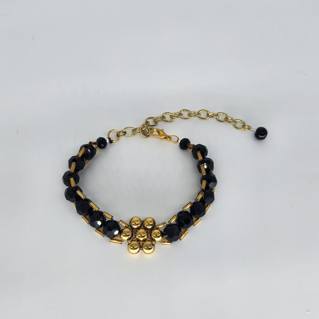 Golden Flower -Size: Adjustable "6" to "9.75"