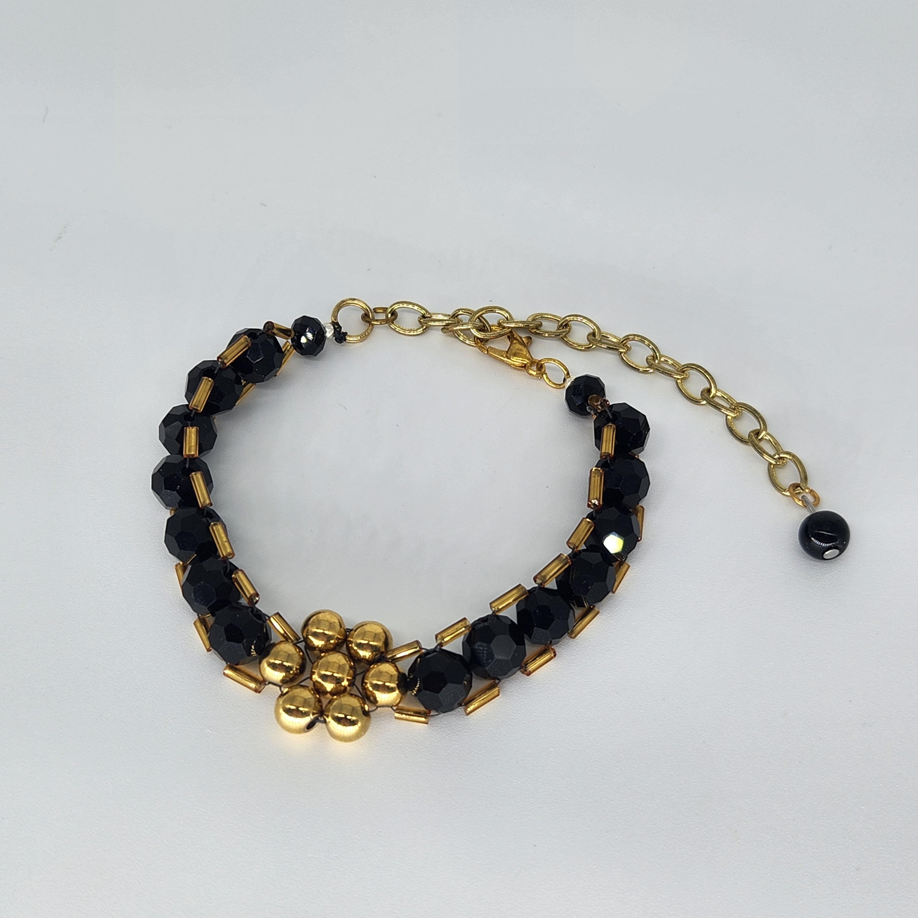 Golden Flower -Size: Adjustable "6" to "9.75"