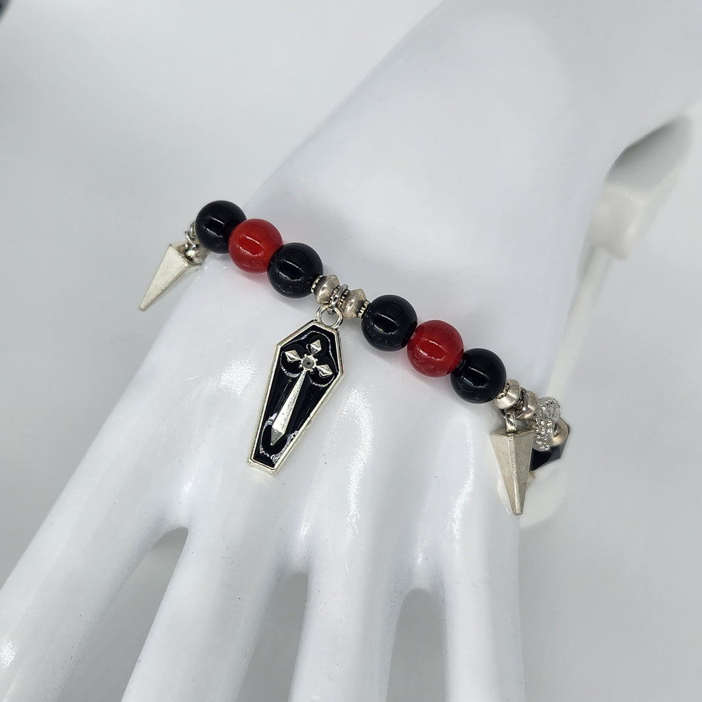 Coffin Red - Size: Stretchy "7.25"