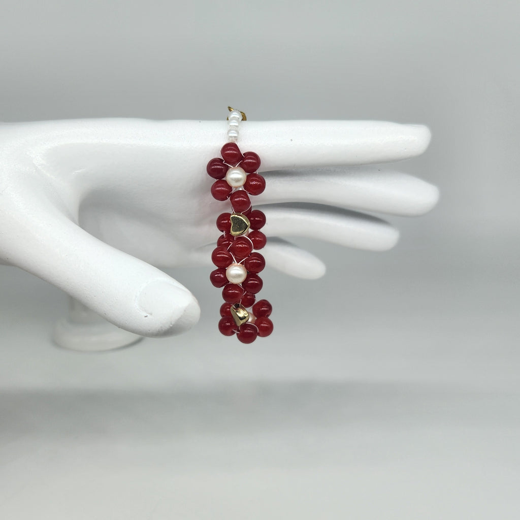 Red Flowers - Size: "5.25"