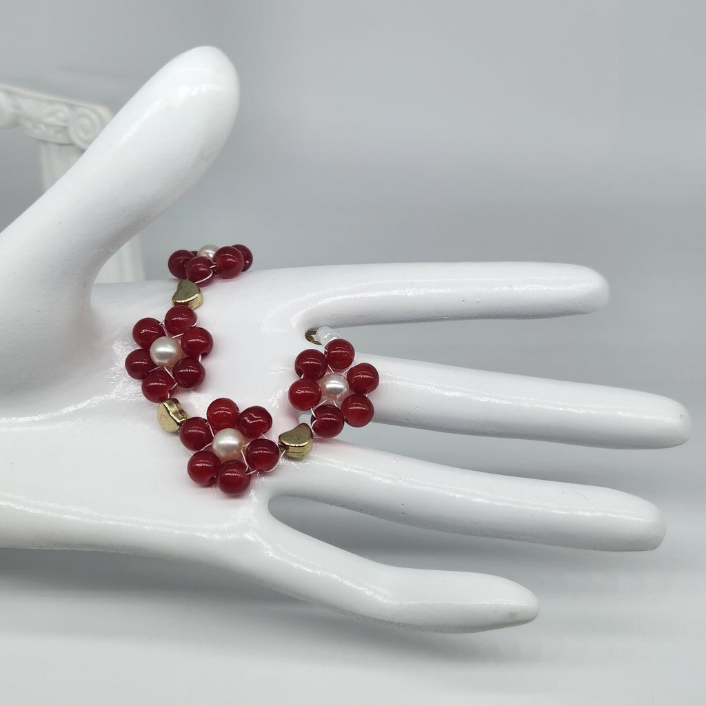 Red Flowers - Size: "5.25"