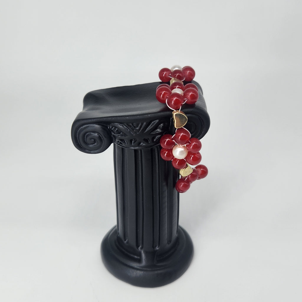 Red Flowers - Size: "5.25"