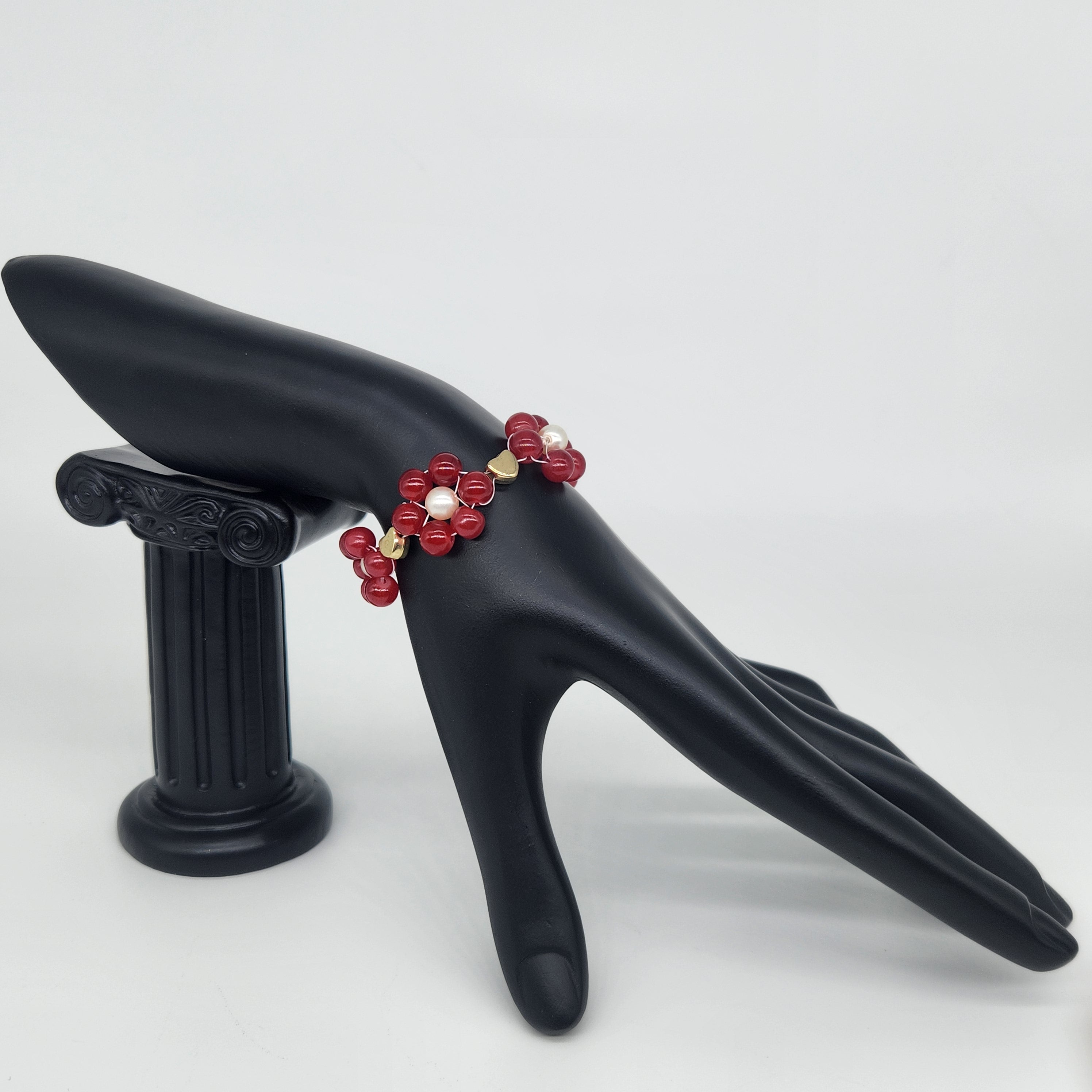 Red Flowers - Size: "5.25"