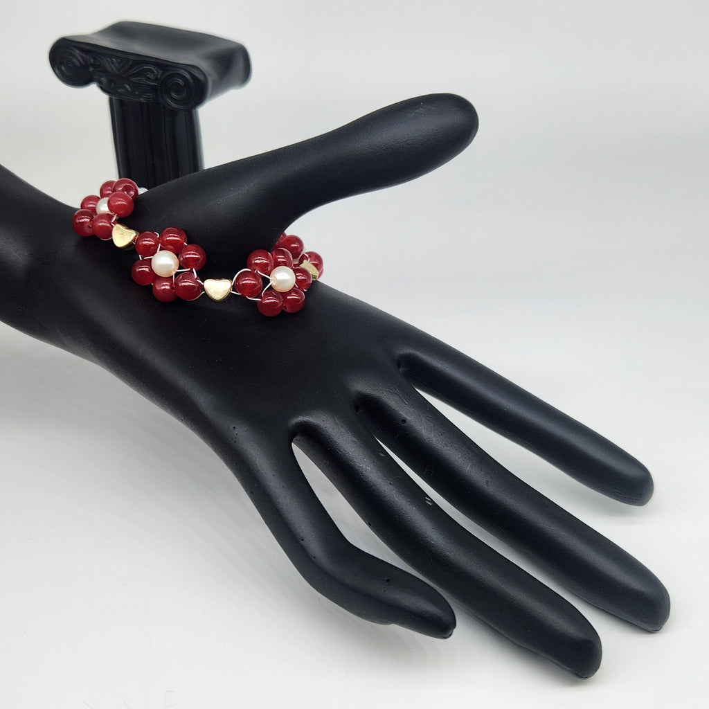 Red Flowers - Size: "5.25"