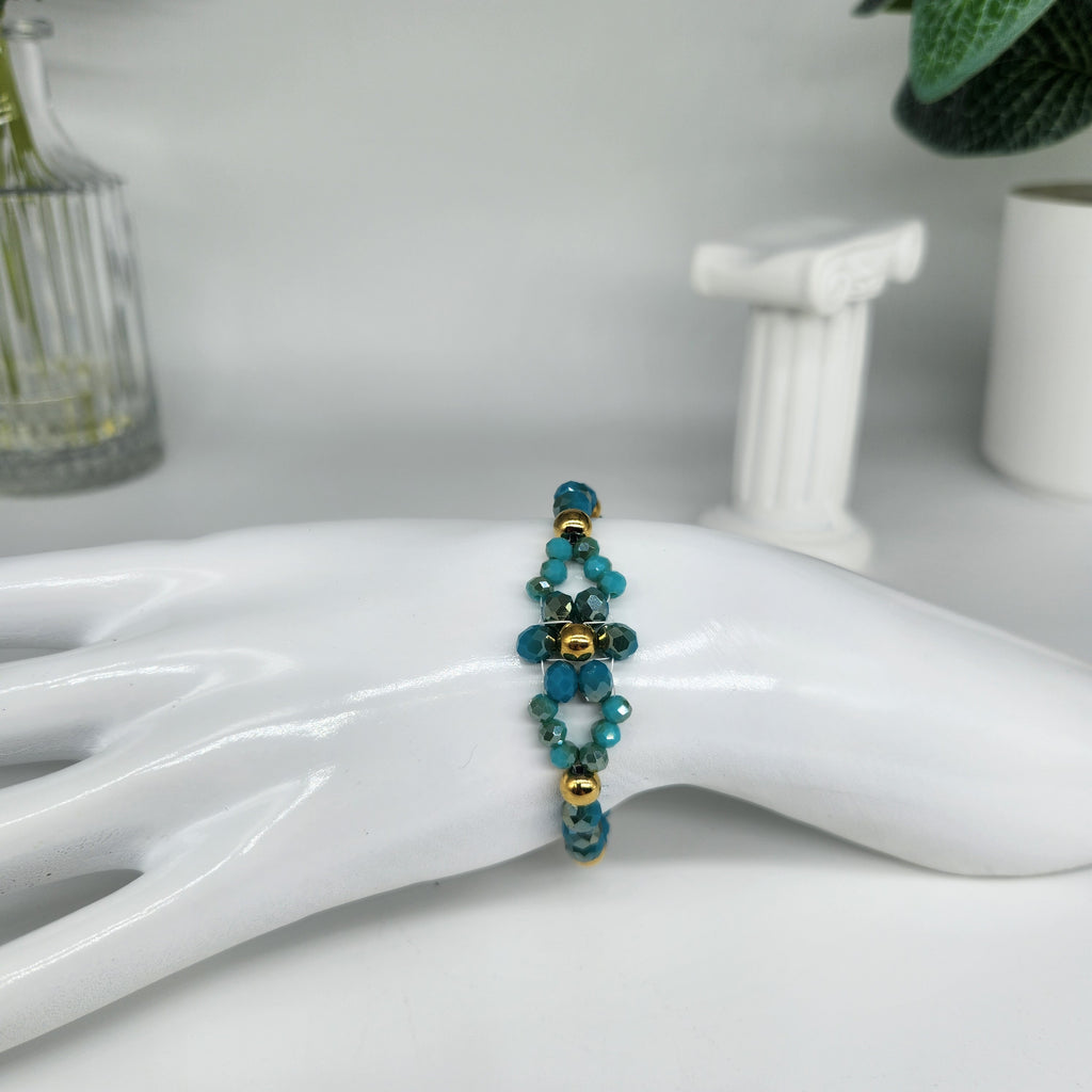 Blue Lagoon Flower - Size: Adjustable "5" to "7.25"