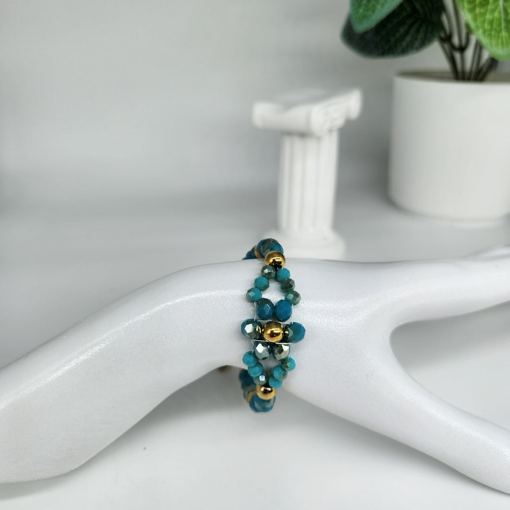 Blue Lagoon Flower - Size: Adjustable "5" to "7.25"