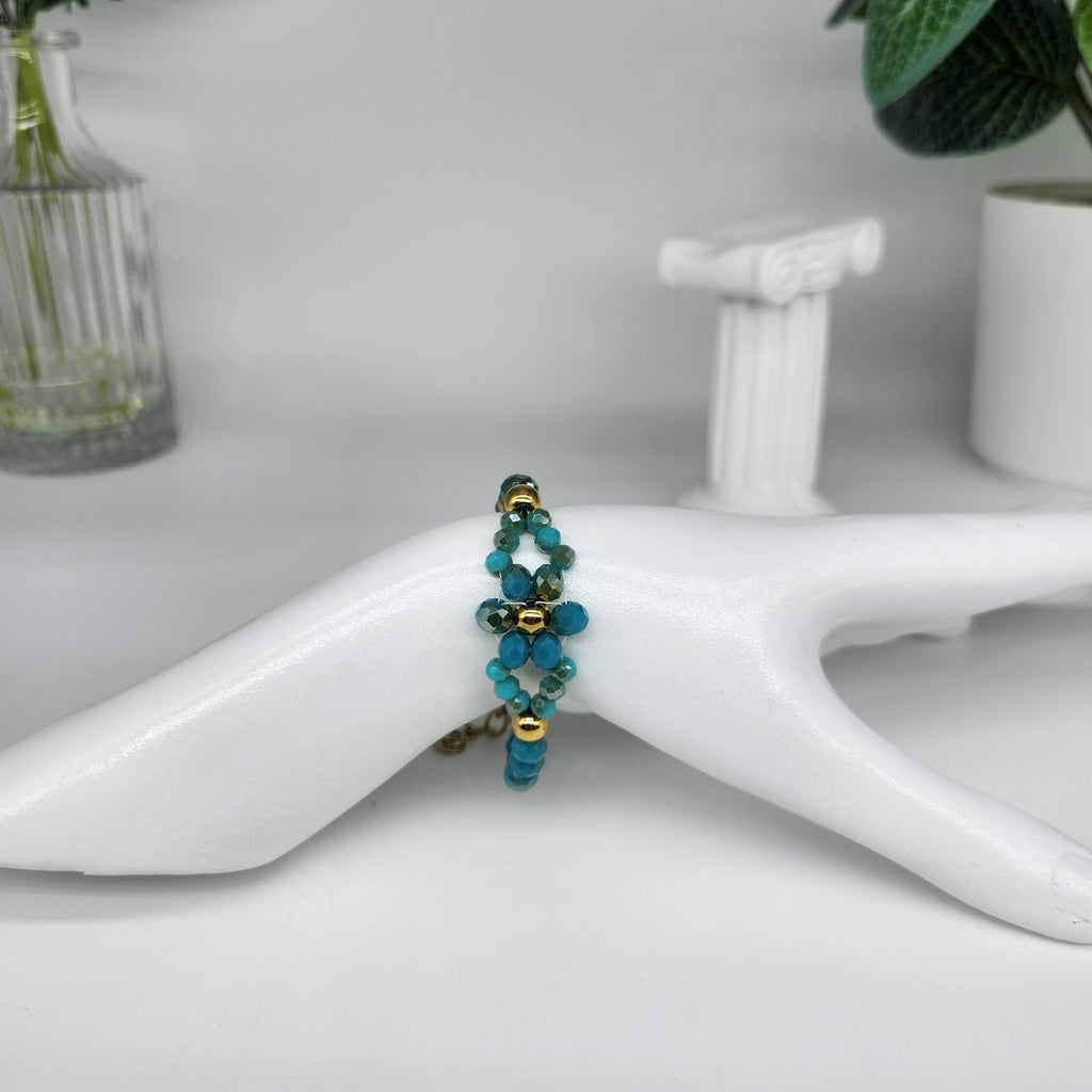 Blue Lagoon Flower - Size: Adjustable "5" to "7.25"