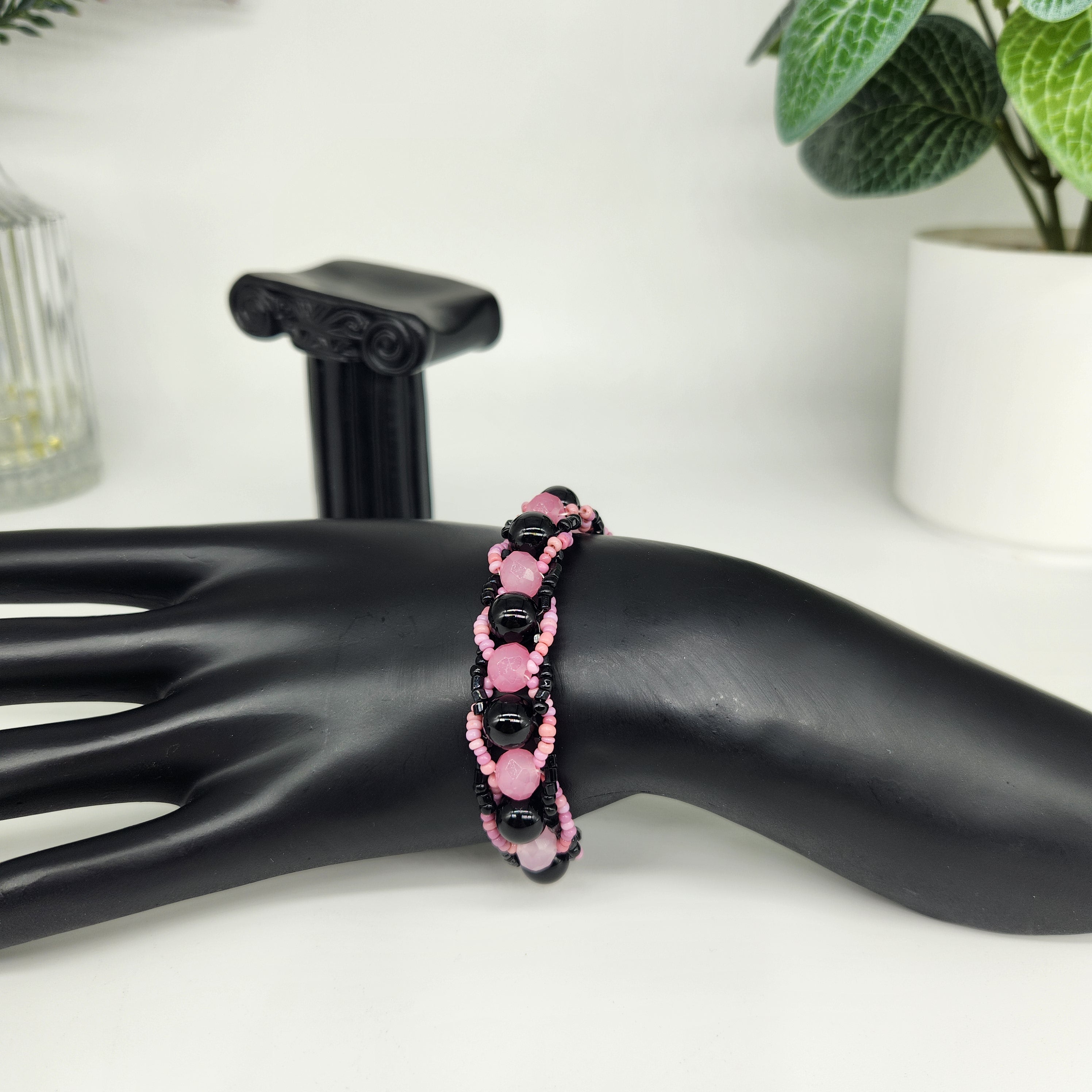 Black and Pink - Size: "5.75"