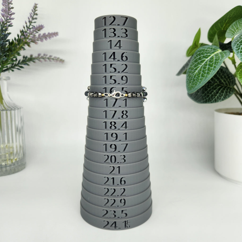 Gray Flowers - Size: "6.5"