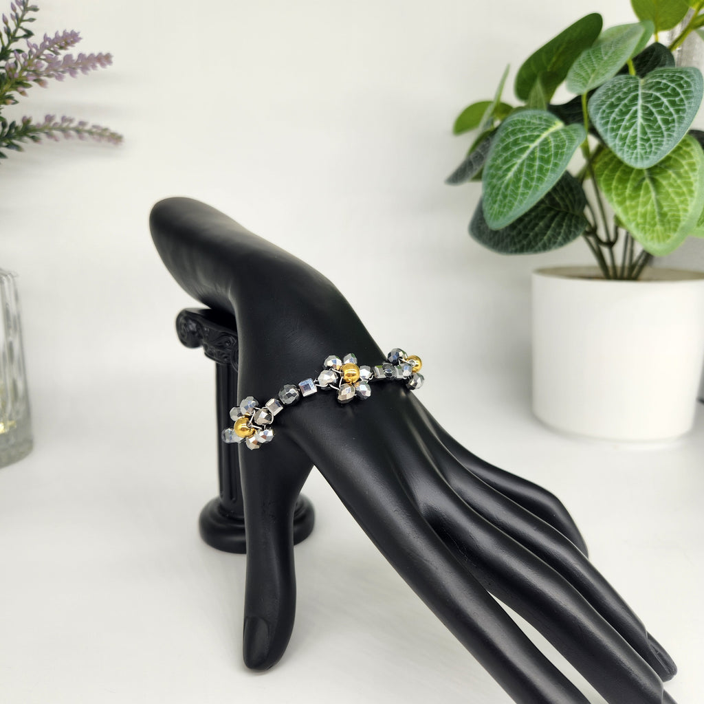 Gray Flowers - Size: "6.5"