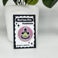 Clown Frog Button Pin