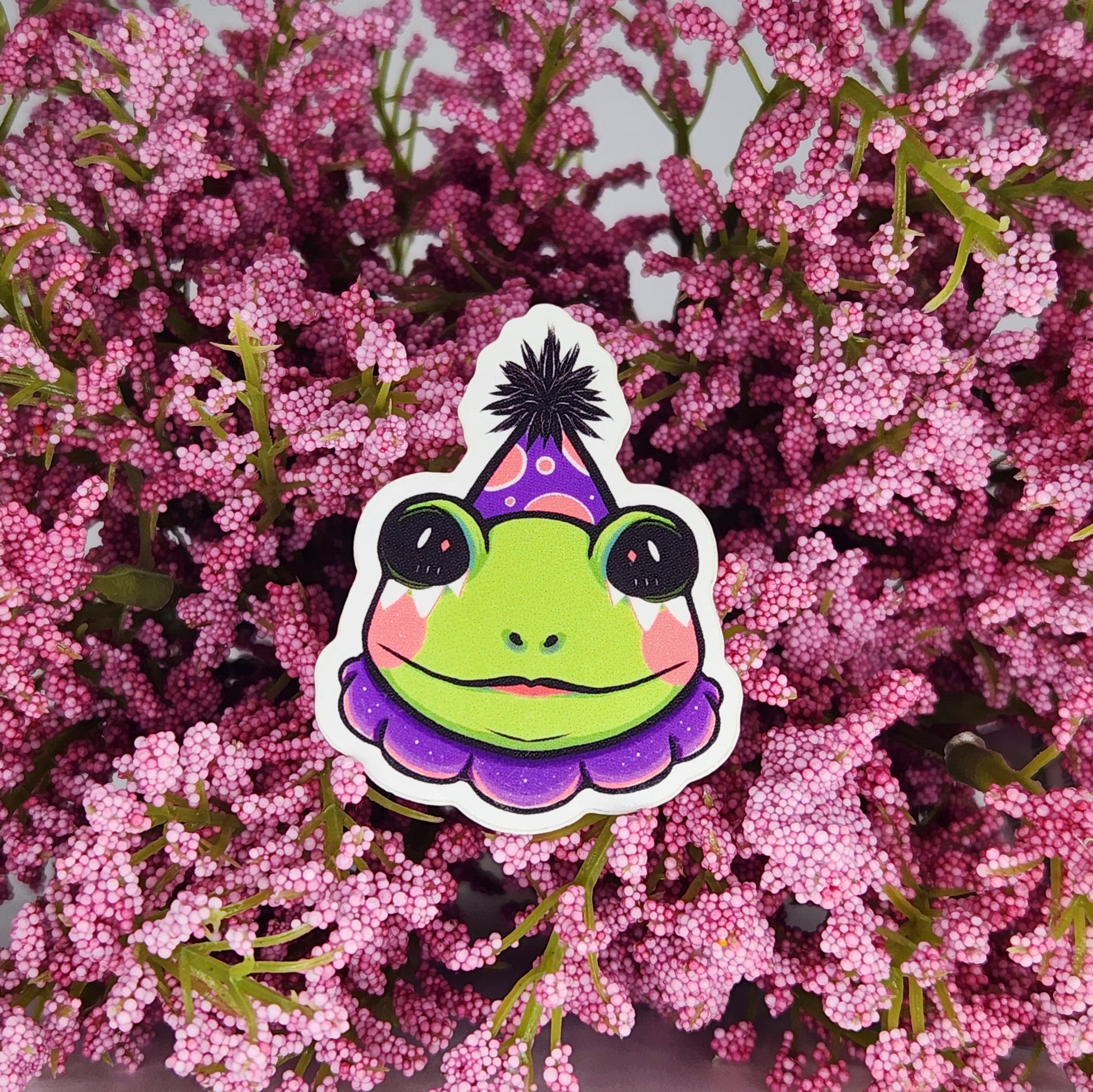 Clown Frog Sticker