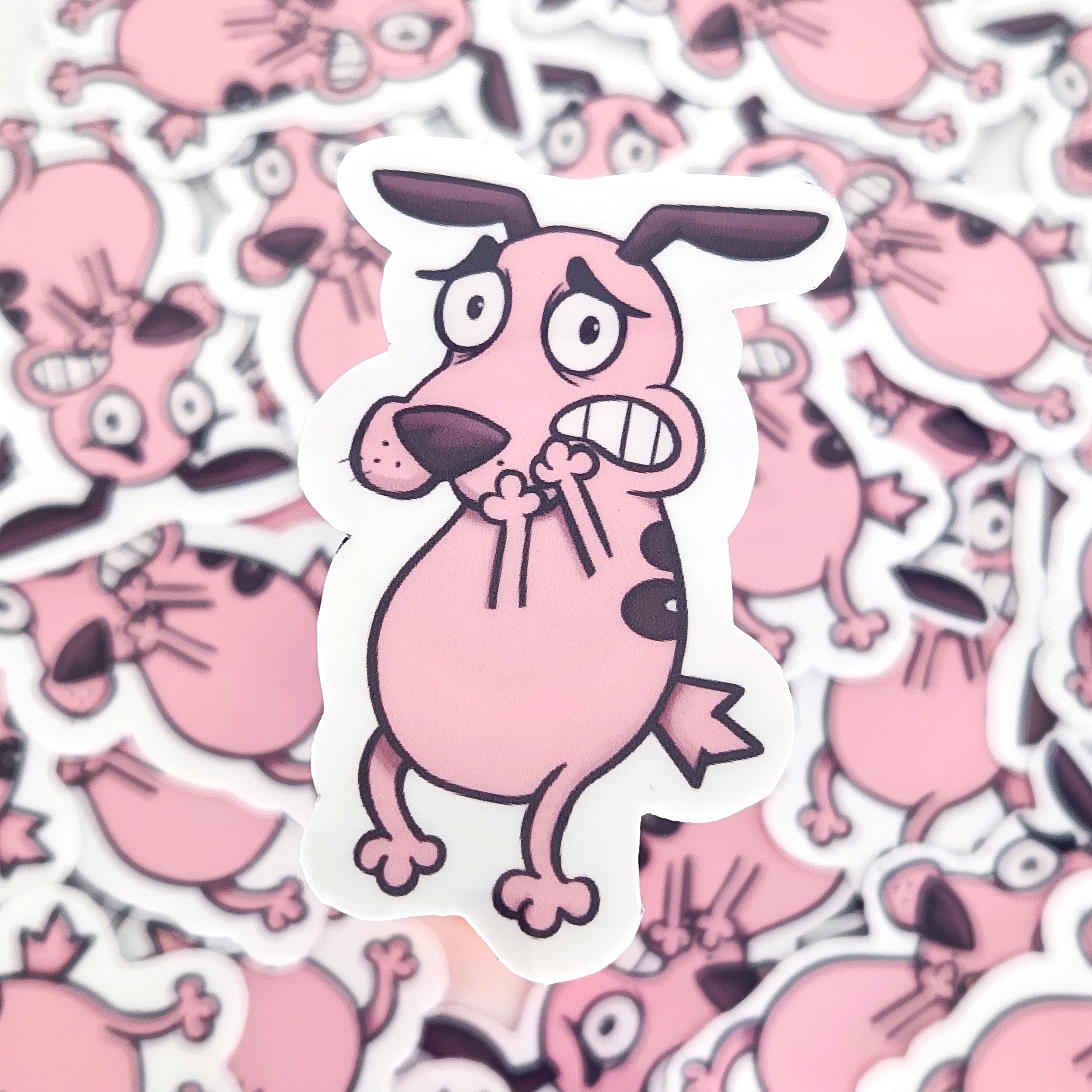 Courage The Cowardly Dog Sticker