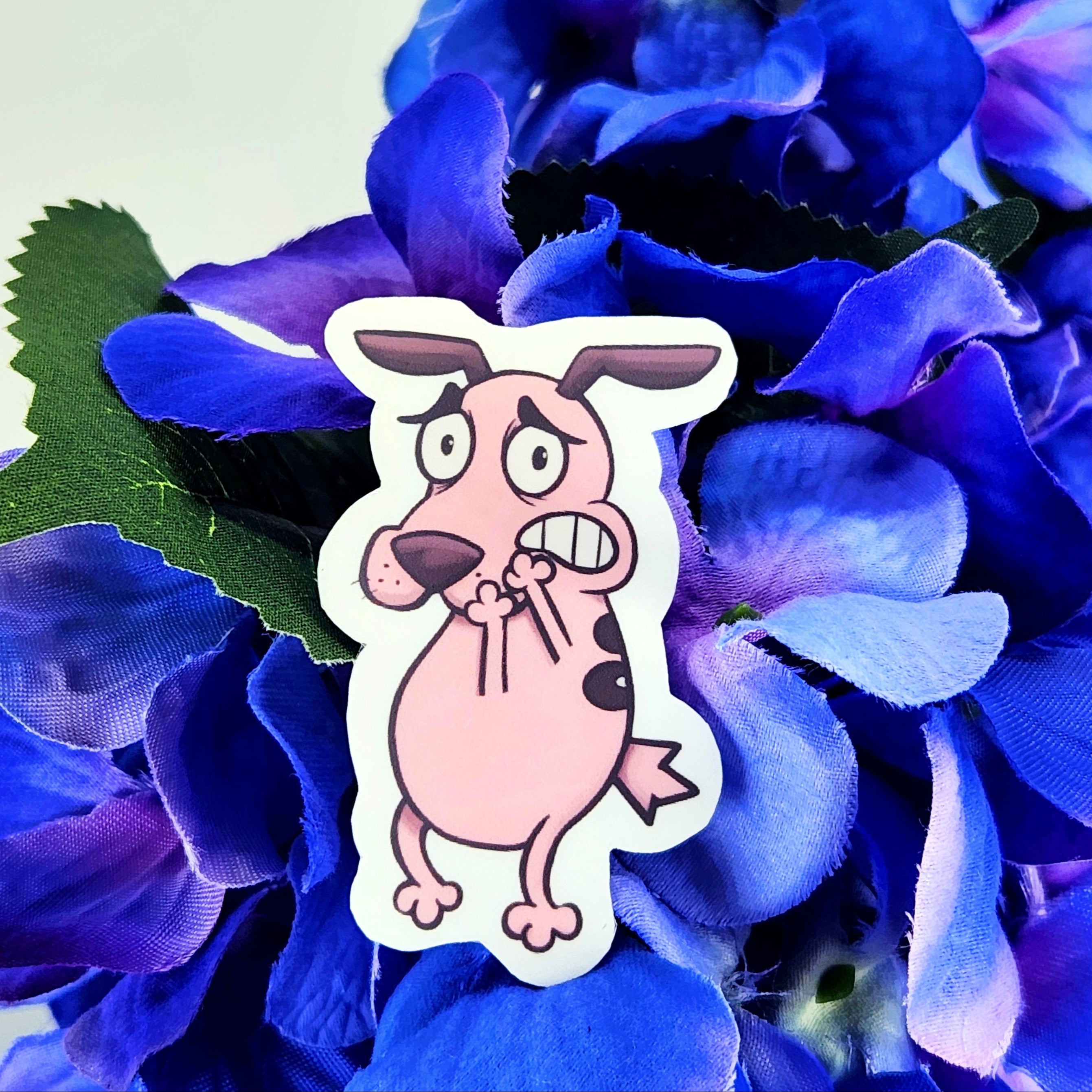 Courage The Cowardly Dog Sticker